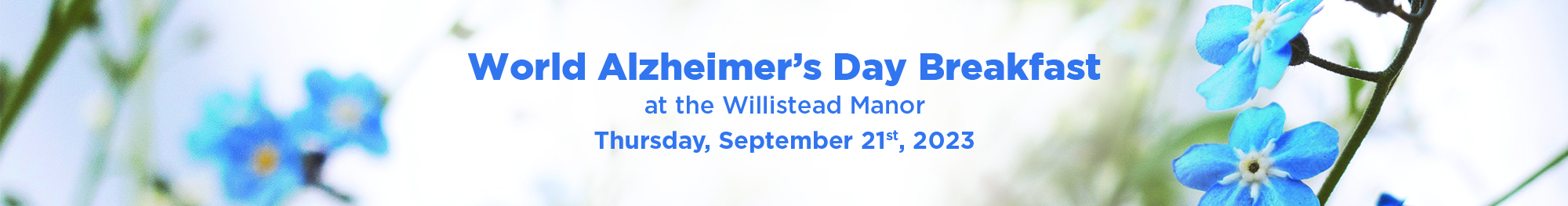 World Alzheimer's Day Breakfast Banner