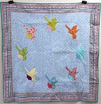 Origami Birds, Lap Quilt; 46" x 46";  Farmhouse Community Quilters,  Value $ 125